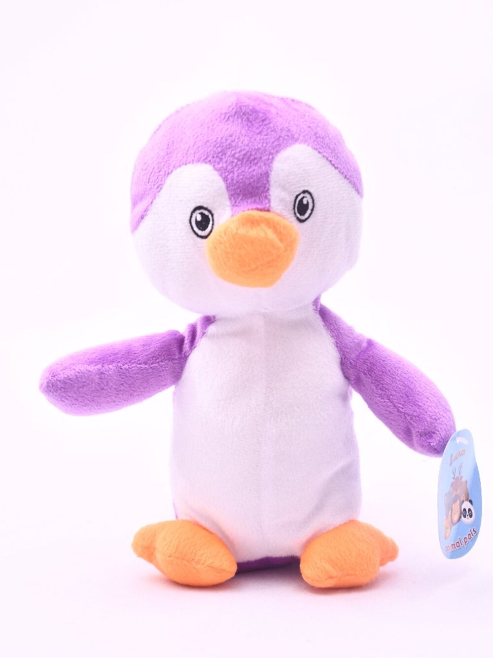 CALPLUSH Animal Pals 8" Purple Penguin Plush Stuffed Animal w/ Tag Soft Toy NWT